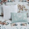 Shabby Chic Floral Cotton Comforter Set with Pillows – Full/Queen