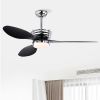 52'' ABS Blades Ceiling Fan with Lights and DC Remote, DC Motor Modern Ceiling Fan with 3 ABS Fan Blades & 2 Down Rods