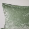 Crushed Velvet Comforter Set with Diamond Quilting and Decorative Pillow