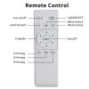 40" Flush Mount Ceiling Fan without light, 3 Reversible Blades, with 6 Speeds Reversible DC Motor