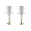 Clarity Glass Cylinder Table Lamp (Pair)