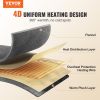 VEVOR Heated Blanket Electric Soft Flannel Heating Blanket with 10 Hours Timer Auto-off & 5 Heating Levels, Dual Control