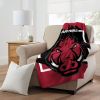 Arkansas Licensed Officially NCAA "Dimensional" Micro Raschel Throw Blanket; 46" x 60"