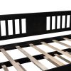 Twin Wooden Daybed with Trundle Bed, Sofa Bed for Bedroom Living Room