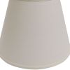 Extra Deep Empire Hardback Lampshade with Washer Fitter, Beige Color Fabric Lampshade for Table Lamps, Natural Linen, 9" Top x 16" Bottom x 12" Height