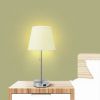 Jaydaliz 18" Satin Nickel Bedsize Table Lamp with USB port
