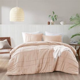 Microfiber Pleated Soft Washed Comforter Set