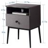 Mid Century Modern End Table Nightstand in Wood Finish