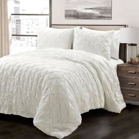 Soft Pleated Cotton Comforter Set