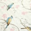 Reversible Lightweight Polyester Floral Birds Quilt Set