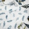 Reversible Cotton Lightweight Floral Fern Leaves Quilt Set