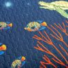 Ocean Clown Fish Coral Reef Reversible Quilt Set