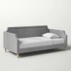 Polyester Fabric Upholstered Daybed with Nailhead Trim
