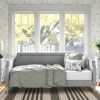 Polyester Fabric Upholstered Daybed with Nailhead Trim
