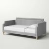 Polyester Fabric Upholstered Daybed with Nailhead Trim