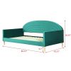 Mid-Century Modern Velvet Upholstered Daybed