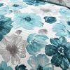 Floral Lightweight Polyester Microfiber Quilt Set