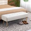 Modern Bed Bench Ottoman PU Leather Seat