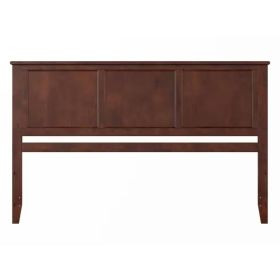 Traditional Style Headboard in Walnut Wood Finish