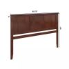 Traditional Style Headboard in Walnut Wood Finish