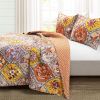 Boho Floral Poppy Lightweight Cotton Quilt Set