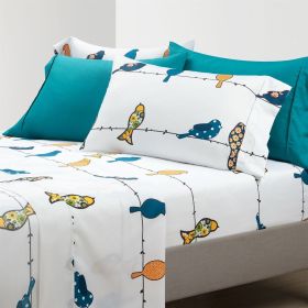Birds on Wire Soft Polyester Sheet Set