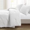 Crinkled Texture Microfiber Comforter Set