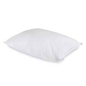 Cotton Bed Pillow with Down Alternative Polyester Fiber Fill (one pillow)