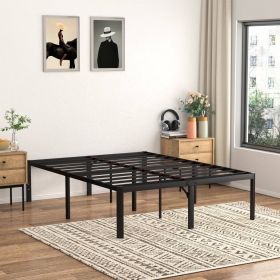 Rounded Edge Corners Metal Bed Frame with Under-bed Storage Space