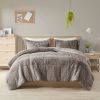 Soft Sherpa Faux Fur Comforter Set with Pillow Shams