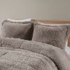 Soft Sherpa Faux Fur Comforter Set with Pillow Shams