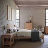 Farmhouse Solid Wood Platform Bed Frame with Headboard Footboard