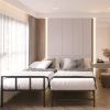 Heavy Duty Metal Frame with Roll-Out Pop-Up Trundle Bed Frame