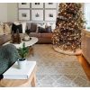 Hand Woven Wool Blend Grey Beige Ivory Persian Style Area Rug