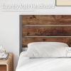 Modern Farmhouse Metal Platform and Wood Bed Frame