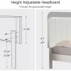 Upholstered Platform Bed Frame with Headboard