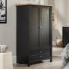 Bedroom Armoire Cabinet with Bottom Storage Drawer