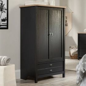 Bedroom Armoire Cabinet with Bottom Storage Drawer