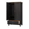 Bedroom Armoire Cabinet with Bottom Storage Drawer