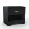 Modern 1 Drawer Nightstand End Side Table Storage
