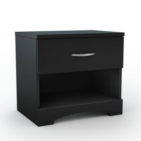 Modern 1 Drawer Nightstand End Side Table Storage
