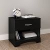 Modern 1 Drawer Nightstand End Side Table Storage