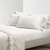 Microfiber Floral Sheet Set with Ruffled Edges