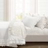 Microfiber Floral Sheet Set with Ruffled Edges