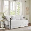 Farmhouse White Daybed Cover Bedding Set with Scalloped Edges