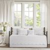 Farmhouse White Daybed Cover Bedding Set with Scalloped Edges