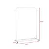 Modern Garment Rack Clothes Hanging Rod with Lockable Wheels
