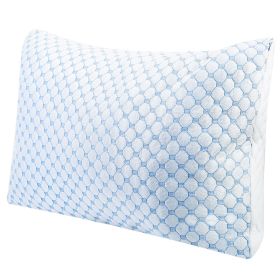 2Pcs Or 1Pc Double-sided Bamboo/Cooling Memory Foam Pillow (Option: Queen-1Pc)
