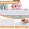 60-Inch Foldable Bed Rail Swing Down Baby Bed Guard Rail with Adjustable Safety Strap