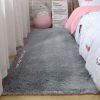 Nordic Silk Wool Carpet; Living Room Sofa Coffee Table Blanket; Bedroom Bedside Soft Full Room Plush Floor Mat